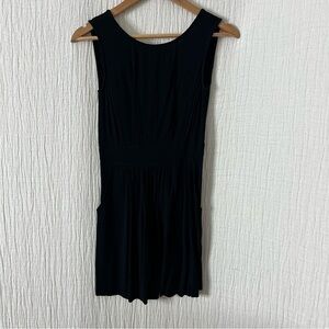 Silence and noise black mini dress drop back size XS